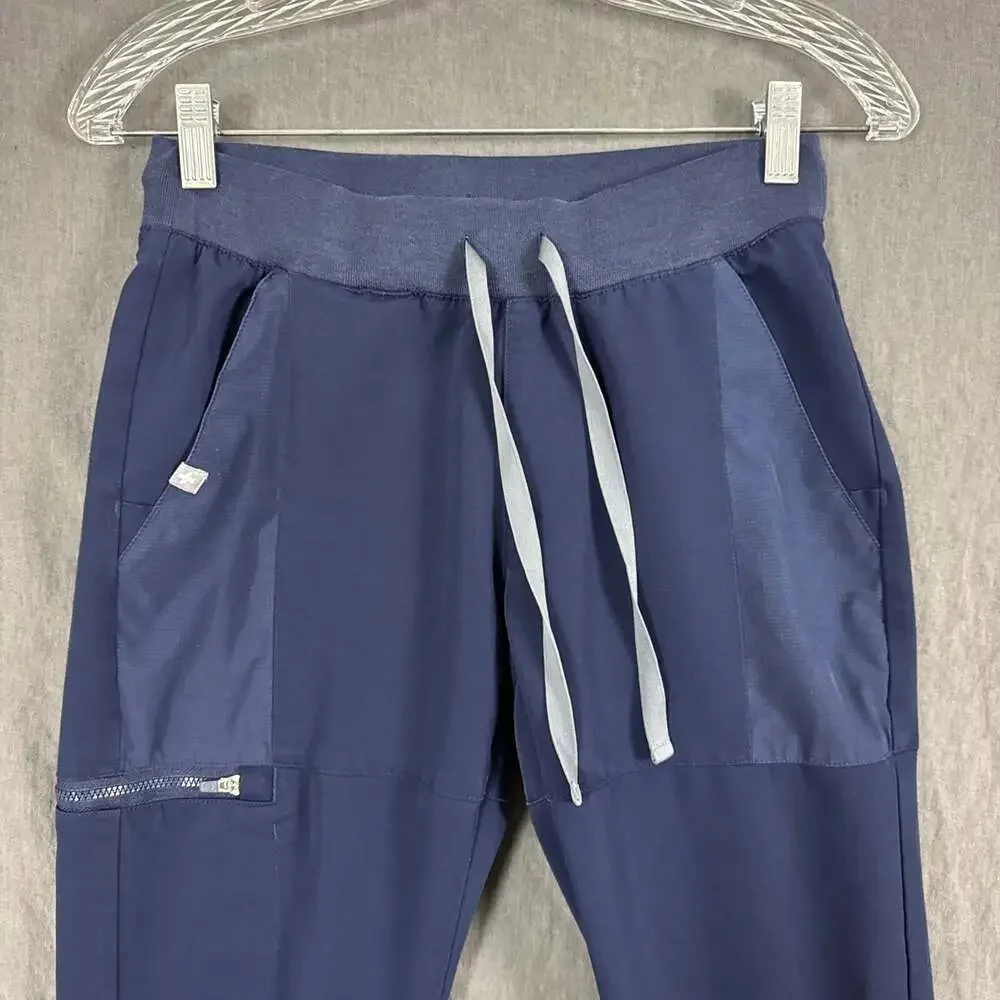 Figs Women’s Size XXS Navy Polyester Skinny Leg Manari Scrub Pants
